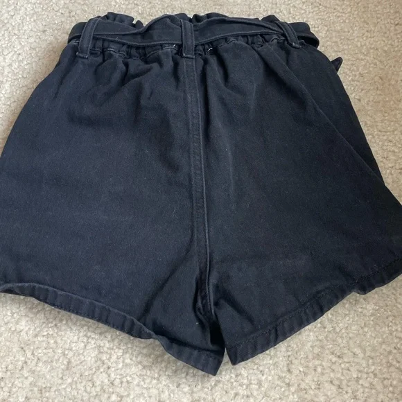 Chelsea & Violet High Waist Black Denim Shorts - Picture 5 of 5